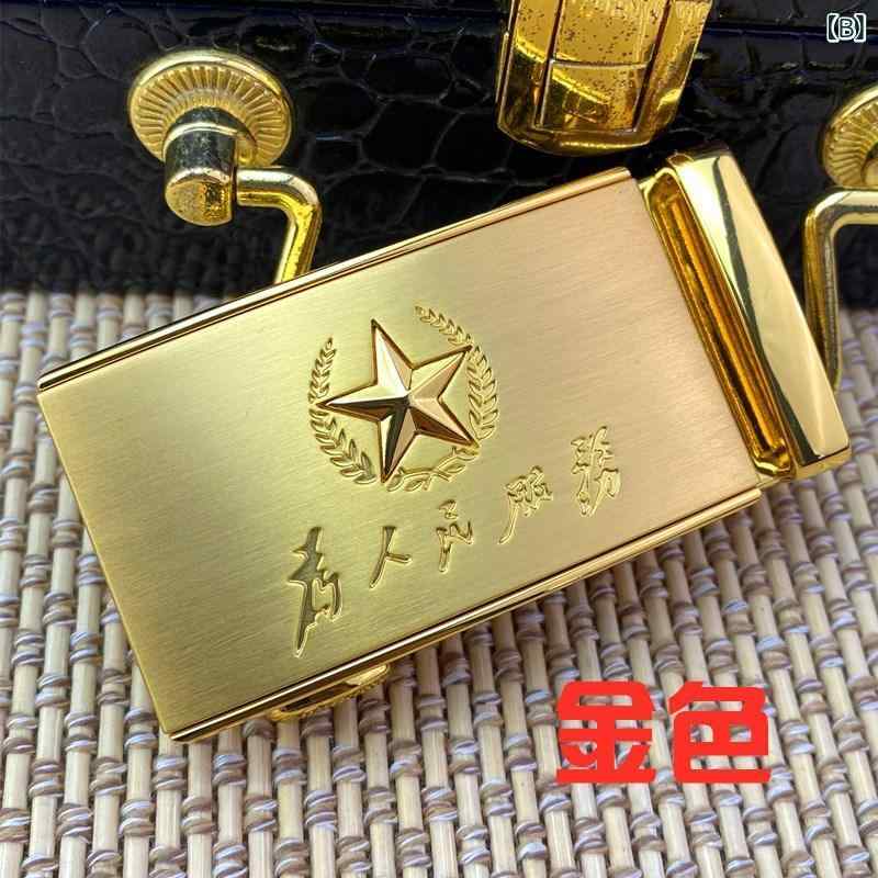 LINEAR shopのベルト メンズ 男性用 立体 五角星 バックル 豪華感 合金 オートロック式 ビジネス カジュアル 普段使い(x6)｜アングル2