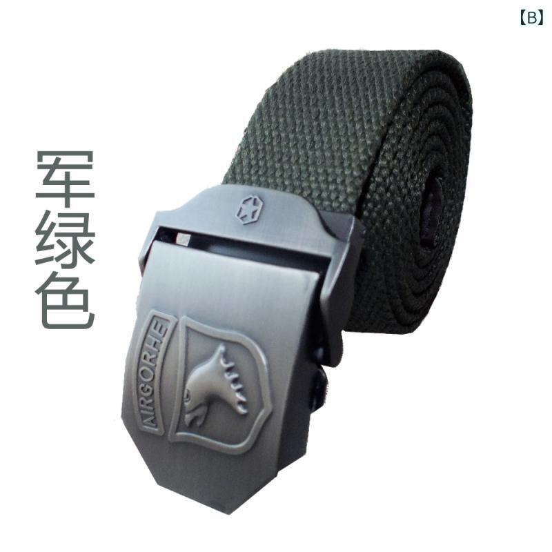 ベルト 男性用 アウトドア 帆布 ウェビングベルト カジュアル 編み込み ミリタリースタイル