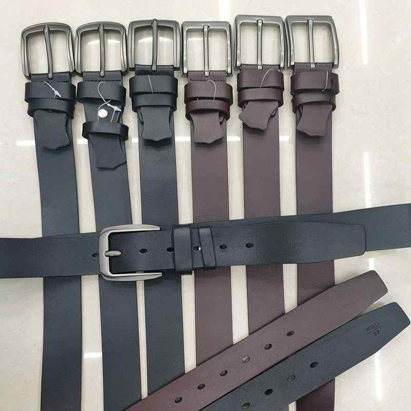 ベルト 男性用 革 レザー 型押し ブラック ダークブラウン 通勤用 普段使い