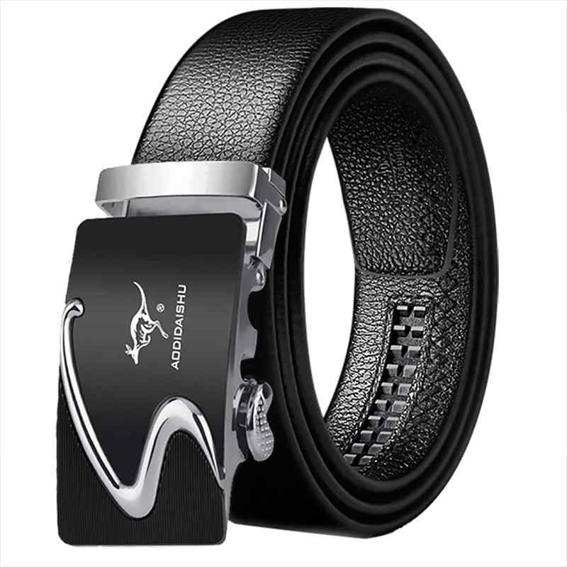 ベルト 男性用 レザーベルト オートロック式 バックル 合金 二層牛革 幅広 普段使い 110cm 115cm 120cm 125cm 130cm(x2)