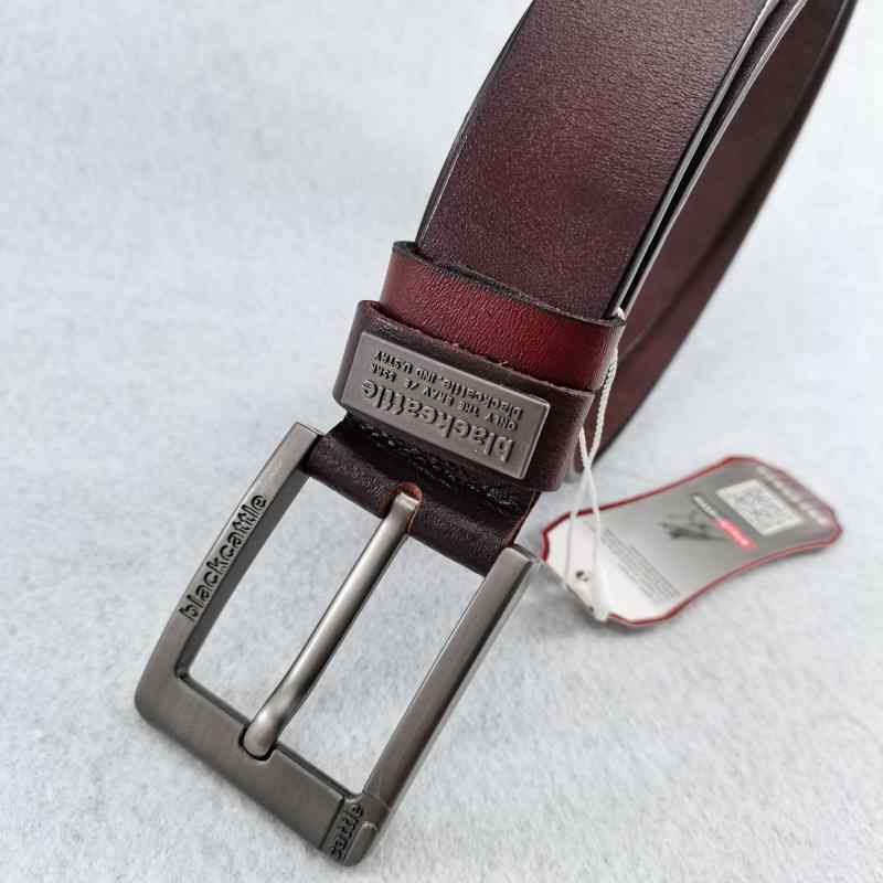 ベルト 男性用 革 牛革 レザー レトロ カジュアル 普段使い ビジネス ブラック コーヒー(x3)