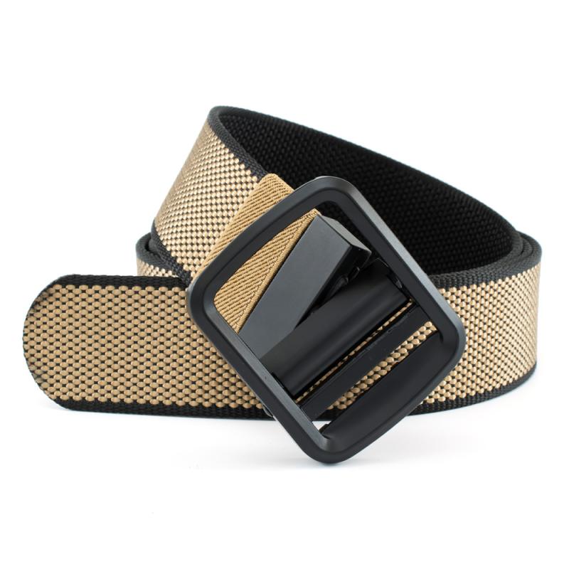 ベルト メンズ 男性用 リバーシブル 回転式 合金 バックル タクティカルベルト ナイロンベルト ズボン用 ベルト 幅広 125cm ビジネス カジュアル 普段使い アウトドア(x2)