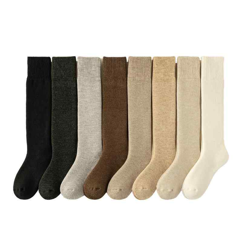 靴下 メンズ 男性用 ウール混 小腿丈 あったか 厚手 ウール パイルソックス 無地 秋冬 防寒 吸汗 防臭 摩擦保護 白 黒 茶色 グレー