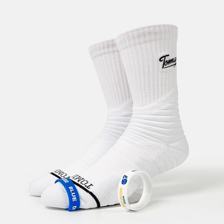 靴下 メンズ 男性用 スポーツ ソックス 厚手 パイル地 高機能 滑り止め 吸汗 防臭 バスケ テニス ランニング オールシーズン(4)