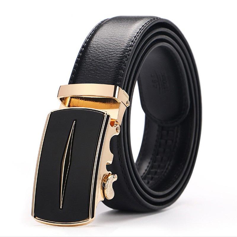 ベルト メンズ 男性用 牛革 ビジネス カジュアル シンプル 合金 オートロック式 幅広 110cm 115cm 120cm 125cm 130cm エレガント スタイリッシュ