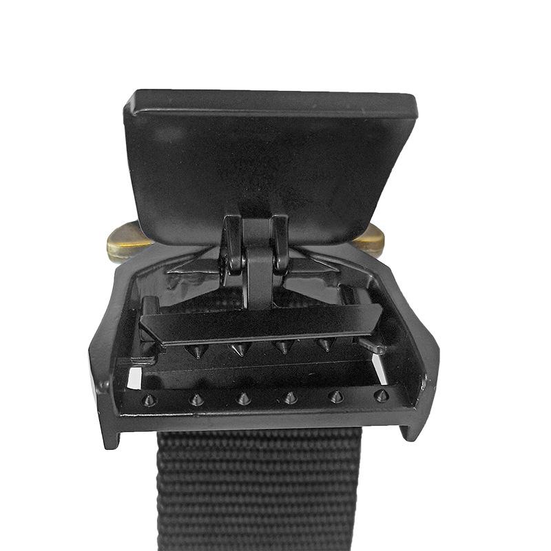 ベルト 男性用 アルミ合金製 バックル ナイロン製 タクティカルベルト 作業用 普段使い アウトドア カジュアル 黒 カーキ 緑 幅広(x10)