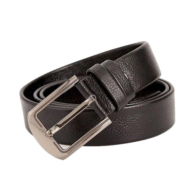 ベルト 男性用 革 牛革 レザー リサイクルレザー 普段使い 仕事用 黒 ブラック 耐摩耗性 通勤 115cm 120cm 125cm 130cm