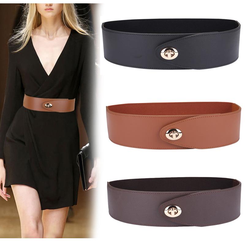 ベルト レディース 革 牛革 太ベルト スカート ワンピース 飾り ウエストマーク 調整可能 ブラック ブラウン キャメル ベージュ ワインレッド 通勤 普段使い(x2)