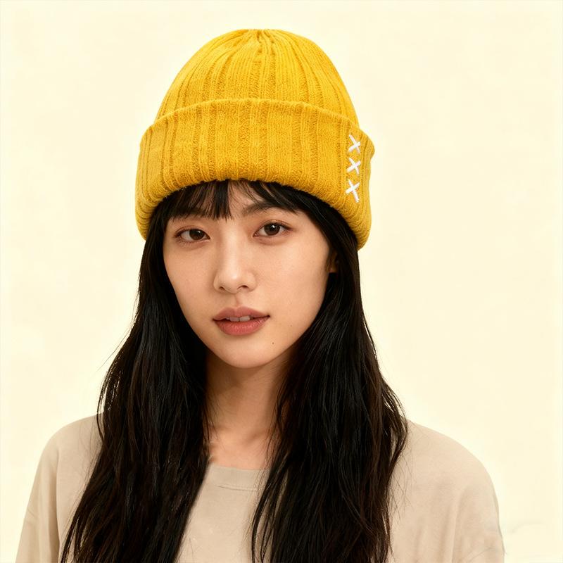 For Women - ニット帽 レディース 秋冬 暖かい 防寒 保温 耳あて付き 毛糸 帽子 ニット キャップ ビーニー かわいい おしゃれ オレンジ ベージュ ブラック