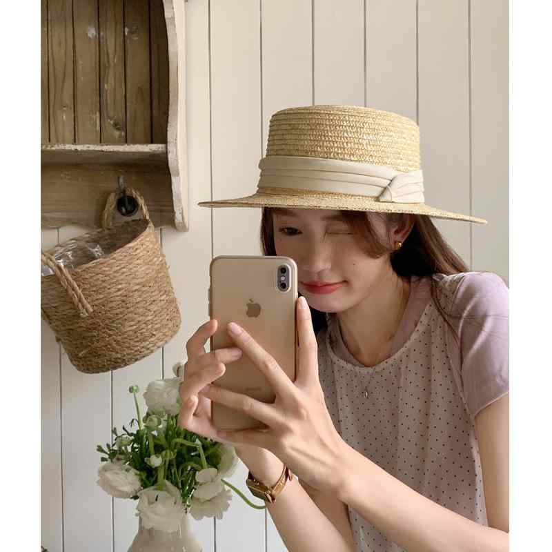 麦わら帽子 レディース パナマ帽 ストローハット 日よけ 帽子 草編み ハット つば広帽子 小顔効果 リゾート ベージュ ブラック おしゃれ かわいい