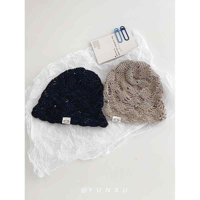 ニット帽 レディース 春夏 薄手 透かし編み 花柄 かわいい おしゃれ 通気性 帽子 ビーニー カワイイ ブ..