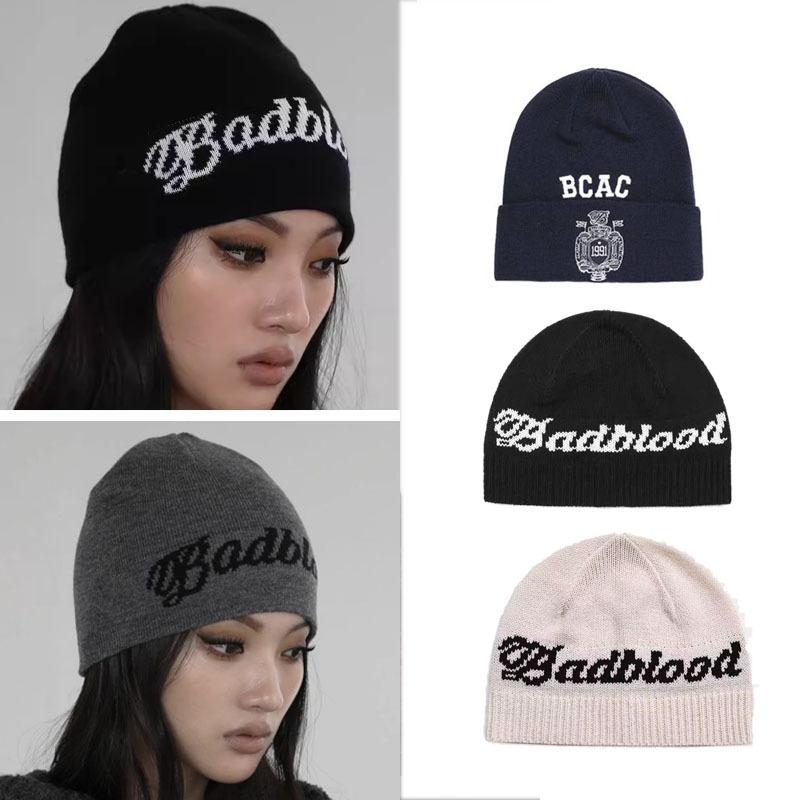 ニット帽 レディース メンズ 四季 ビーニー 刺繡 ラウンド型 帽子 護耳 混紡 伸縮性 キャップ 普段使い ストリート ダンス 無地 蔵青 黒 ベージュ 厚手 薄手