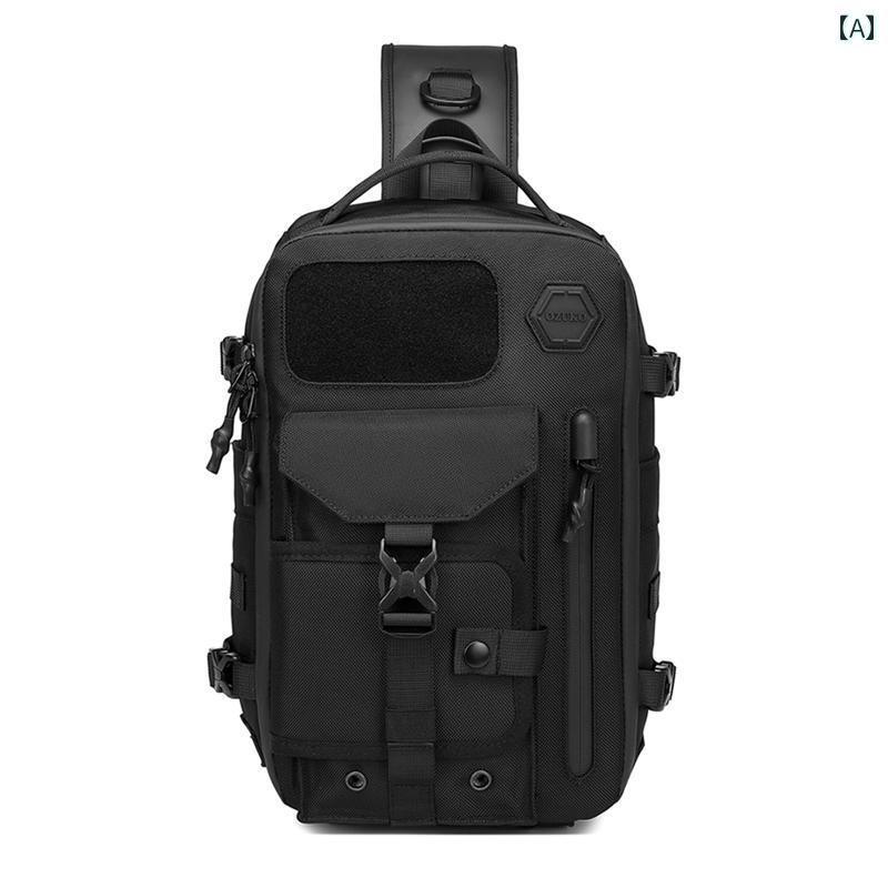 12インチ タブレットコンピュータ バッグ アウトドア スポーツ 多機能 ショルダーバッグ 韓国大容量 チェスト メンズ メッセンジャーバッグ