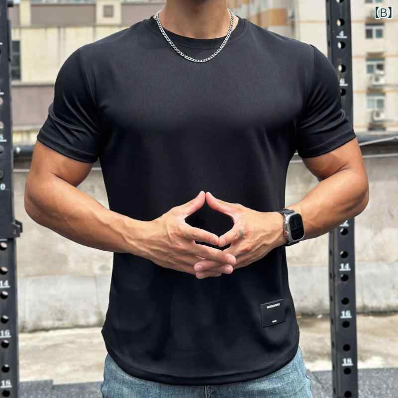 Tシャツ メンズ 男性用 スポーツ カジュアル トレーニングウェア トップス 半袖 無...