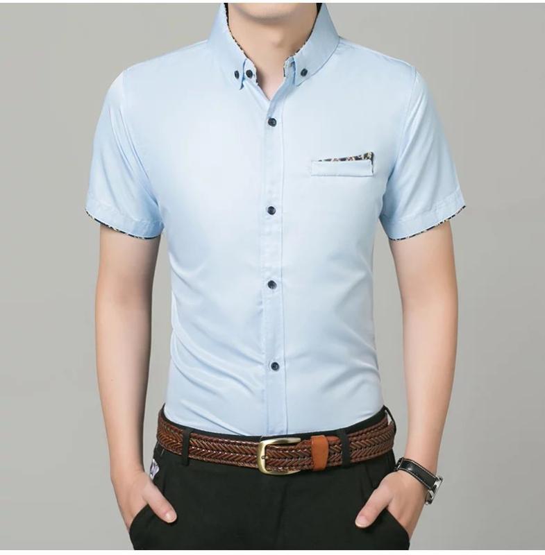 シャツ メンズ 男性用 半袖 ビジネス カジュアル トップス スリム 花柄 薄手 普段使い 部屋着 ポリエス..