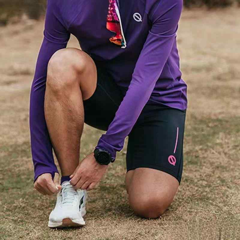 スポーツ用タイツ メンズ レディース 5分丈 コンプレッション 吸湿速乾 ランニング ショートパンツ 軽量 ストレッチ トレーニング フィットネス ハーフパンツ ブラック ピンク系 S M L XL 2XL 3XL