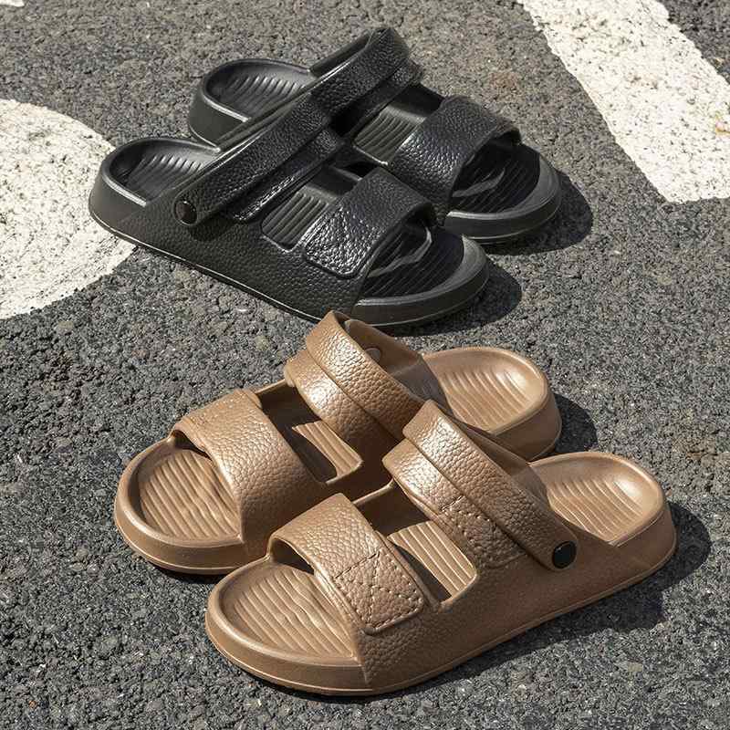 サンダル メンズ 男性用 厚底 シャワーサンダル EVA素材 防滑 通気性 ホームシューズ ビーチサンダル ..