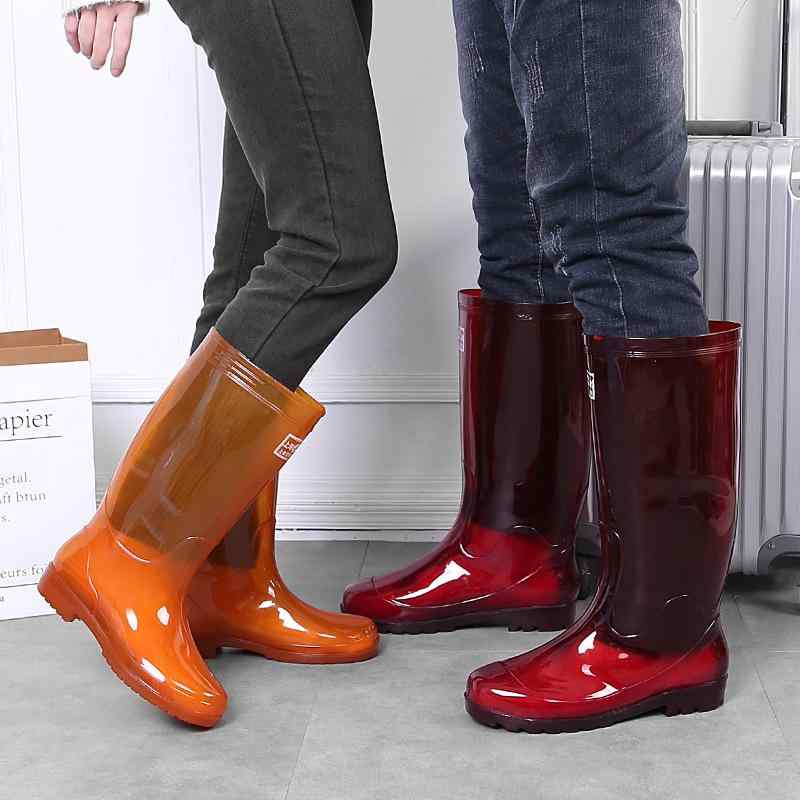 レインシューズ レディース 長靴 防水 滑り止め PVC 女性用 ローヒール 速乾