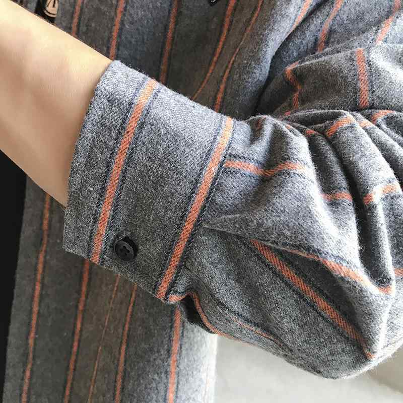 シャツ メンズ 長袖 春秋 薄手 ストライプ柄 ポリエステル 混紡 スタイリッシュ カジュアル 男性用 トップス 羽織り