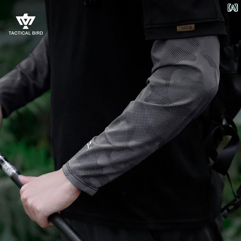 ( ルーズ ストレート ) 日焼け防止 涼しい クール 快適 スリーブ メンズ アンチ UV アイス リーブ 釣り アーム L サイズ