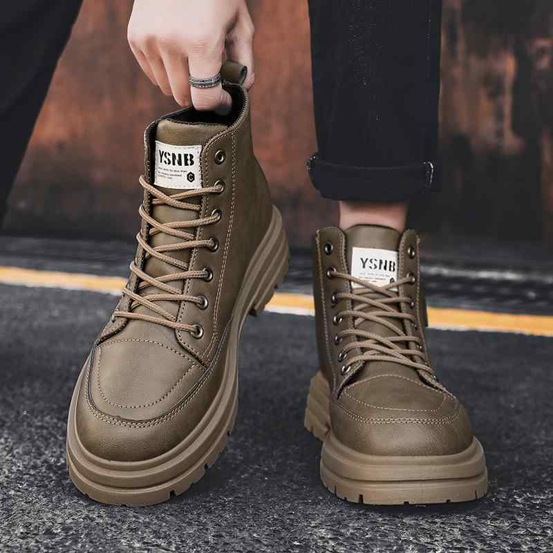 ブーツ メンズ 男性用 高筒 マウンテンブーツ ワークブーツ エンジニアブーツ レースアップ ラウンドト..