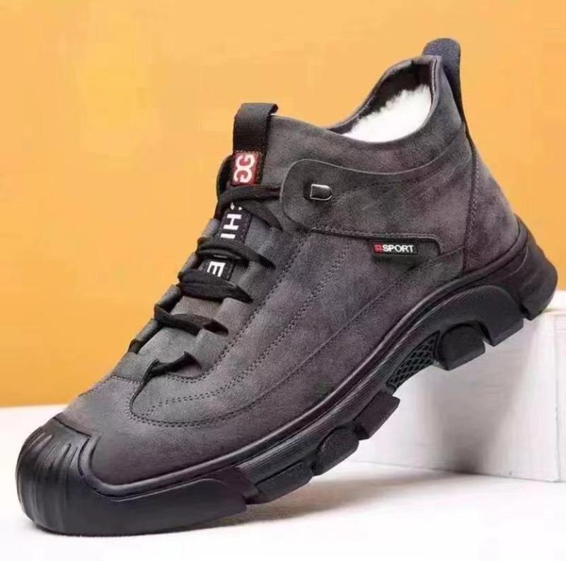 靴 メンズ 男性用 スノーブーツ ウィンターブーツ 防寒 暖かい 裏起毛 滑り止め 衝撃吸収 耐摩耗 撥水加工 アウトドア 普段使い レジャー カジュアル グレー ブラック 秋冬