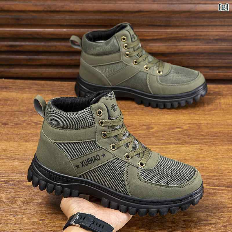 スノーブーツ メンズ 男性用 裏起毛 防寒 あったか 防水 滑り止め ハイカット アウトドア 綿靴 ショートブーツ ワークブーツ カジュアル 普段使い ブラック ブラウン カーキ1