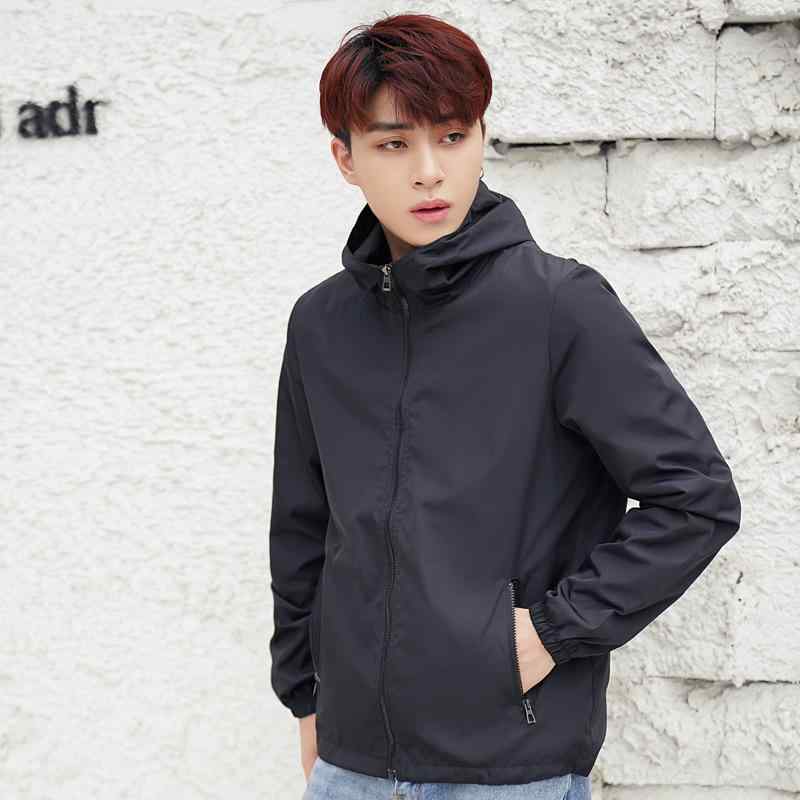 ジャケット 男性用 薄手 ルーズフィット カジュアル スプリングコート ジャンパー ブルゾン 多ポケット 黒 グレー 紺 赤 白 黄色