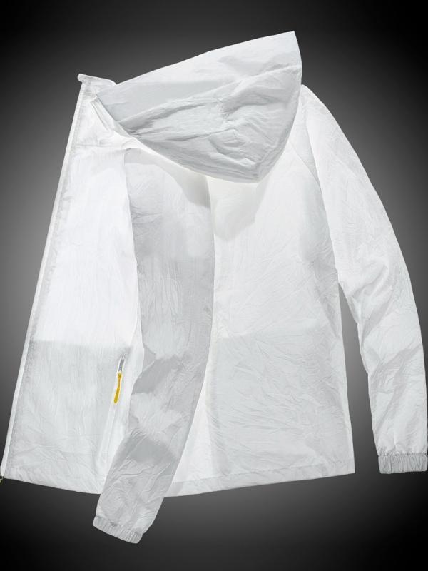 Rain Wear - アウター メンズ 男性用 スキン ジャケット 接触冷感 防水 防風 撥水 速乾 UVカット 紫外線対策 軽量 薄手 登山 アウトドア 釣り キャンプ 旅行 春秋