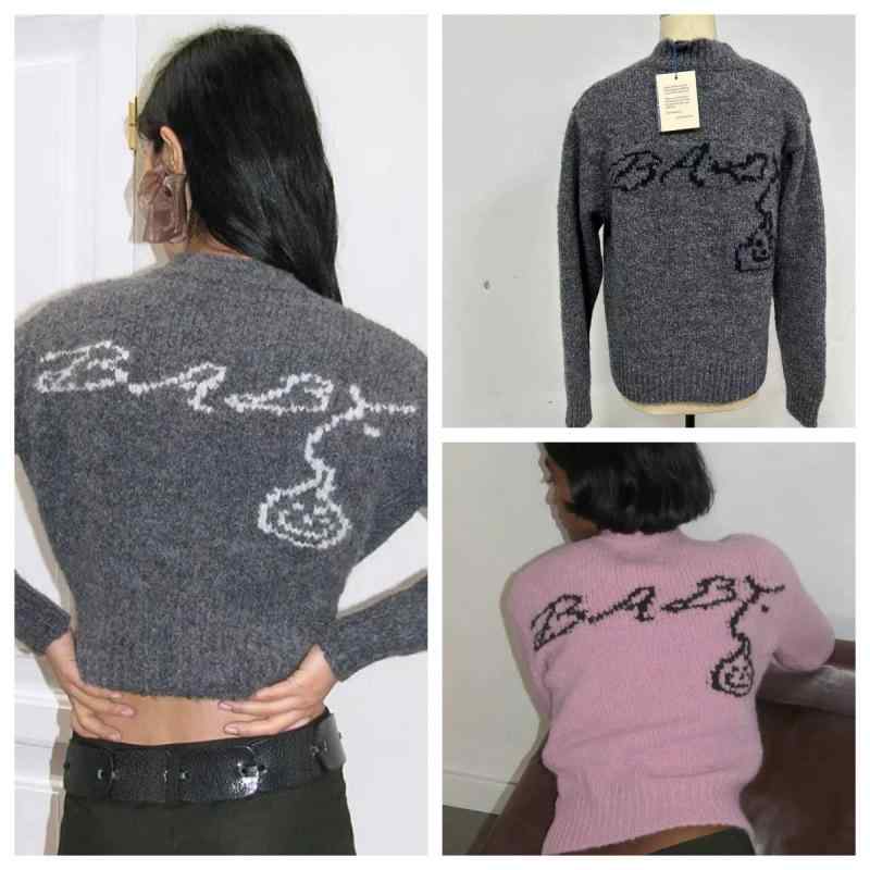 ニット レディース カーディガン スペイン ウール混紡 刺繍 ジップアップ トップス 秋冬 レトロ ゆったり 厚手 グレー ピンク系 長袖 プルオーバー かわいい あったか 防寒着 普段使い デート