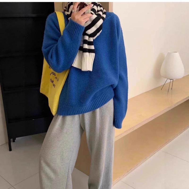 ニット レディース 秋冬 韓国 ゆったり かわいい トップス 柔らかい シェニールニット プルオーバー ポ..