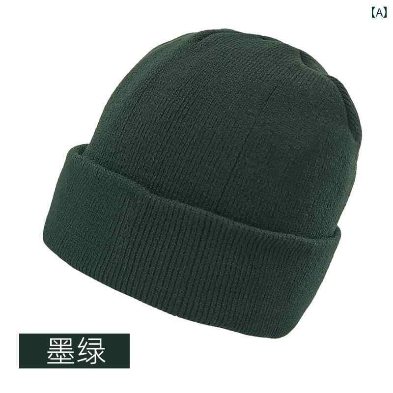 ニット帽 メンズ 秋冬 ミリタリーファン ウール ハット 暖かい 多用途 サイクリング コールド キャップ ルーズ フィジカルトレーニング