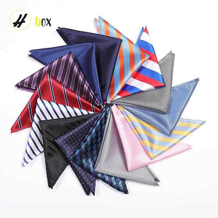 ポケットチーフ メンズ 男性用 結婚式 ビジネス スーツ シャツ ポリエステル ストライプ ハンカチ 胸ポケット