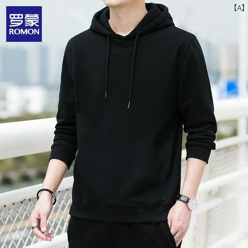 メンズ フード 付き スウェット 長袖 Tシャツ 2025 秋冬 ゆったり カジュアル スポーツ ジャケット.カラフルカラーオシャレ