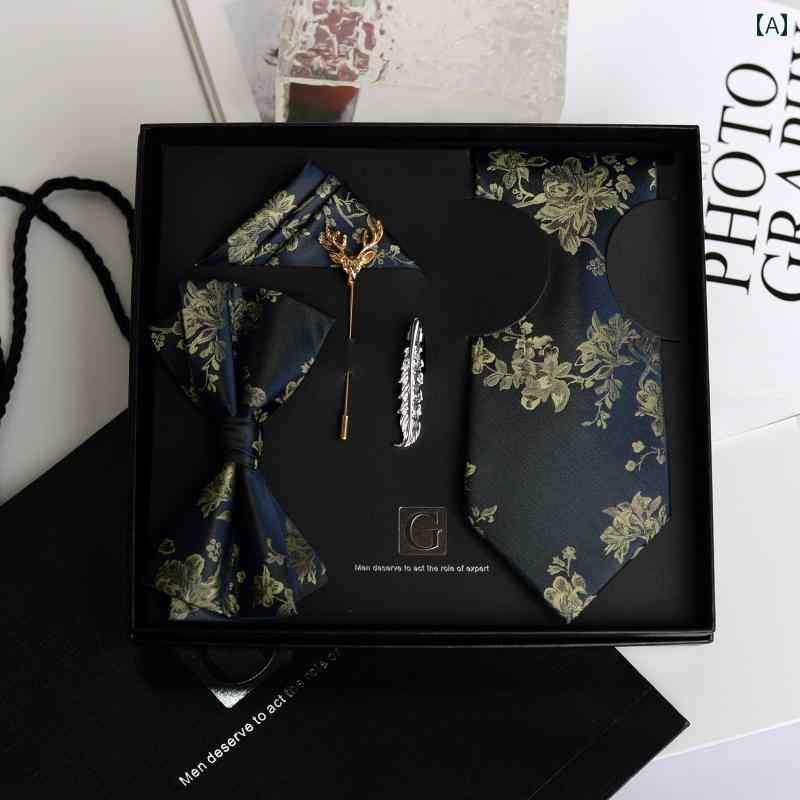 ネクタイ 男性の 蝶 ポケット チーフ スーツ 結婚式 新郎 花婿の 付添 人 ギフト 誕生日.カラフルカラ..