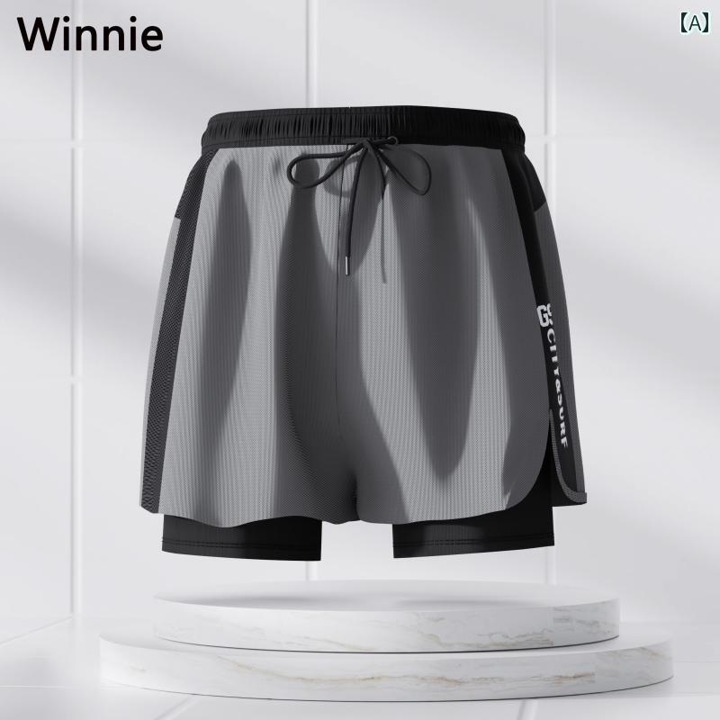 ドイツ製 新品 メンズ 水泳 パンツ 恥ずかしくない メンズスーツ 大きいサイズ ボクサー 水着 帽 ゴーグル 3点 セット.オシャレ