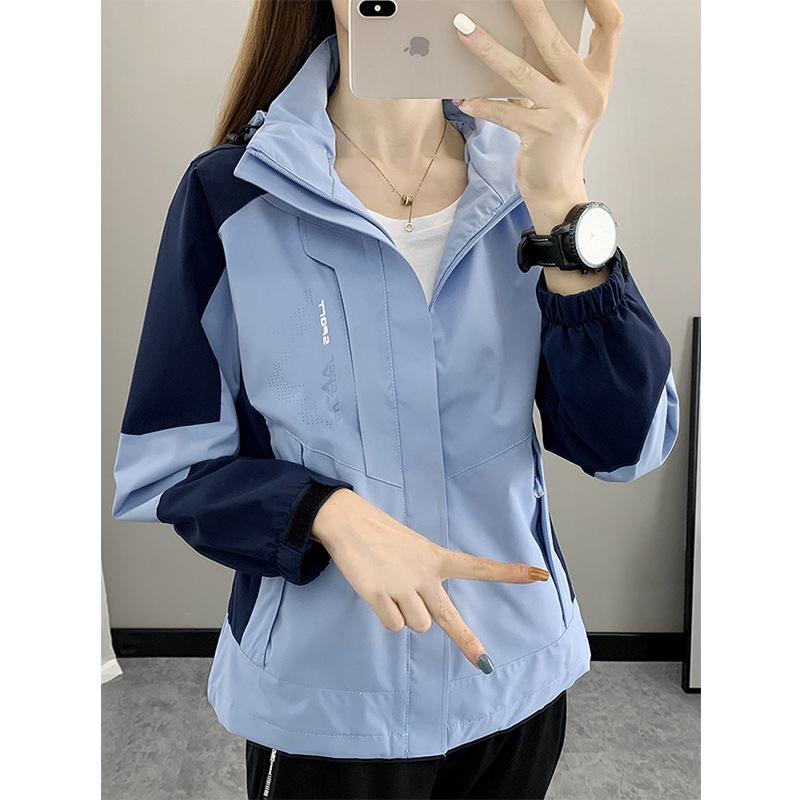 Pants - マウンテンパーカー レディース メンズ 防風 ジャケット 薄手 ブルゾン アウトドア 登山ウェア 配色 秋 春1
