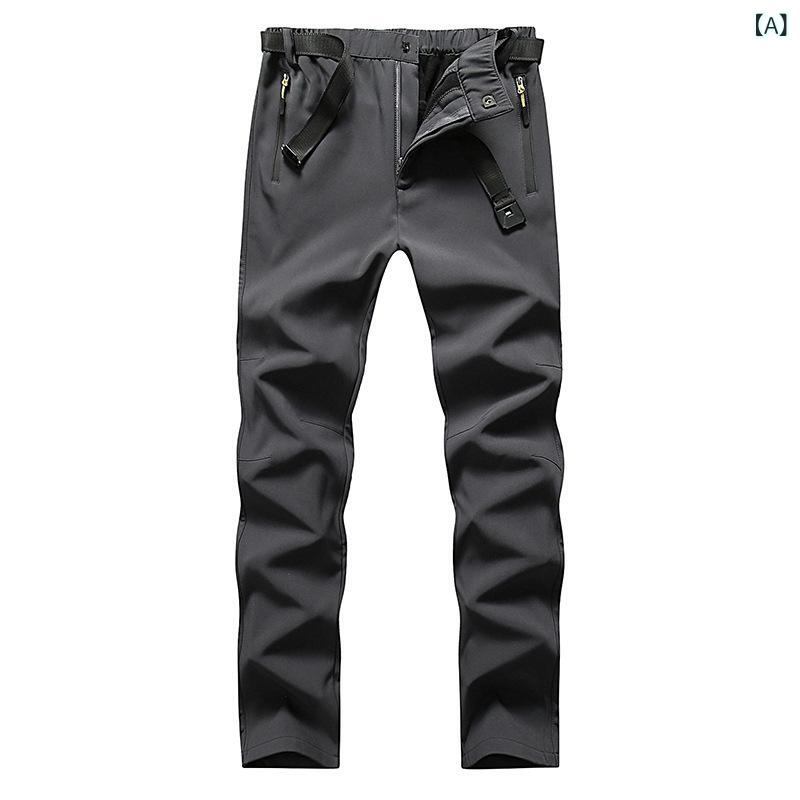 パンツ 男性用 秋冬 裏起毛 防風 登山パンツ 厚手 サイクルパンツ アウトドア 釣り...