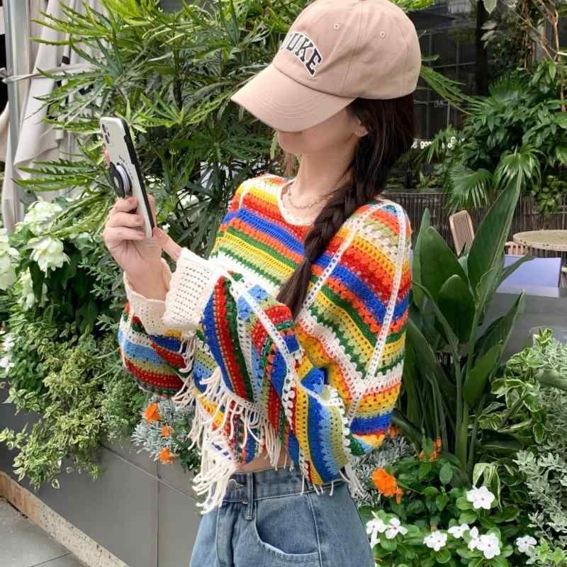 ニット レディース カーディガン 蝙蝠袖 トップス 春物 春服 長袖 ショート丈 プルオーバー 丸首 カッ..