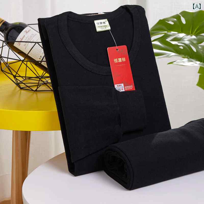 秋冬用 ズボン メンズスーツ 男性用 保温 下着 薄手 コットンセーター 赤 棉材質 インナーウェア ダークレッド ネイビー ブラック