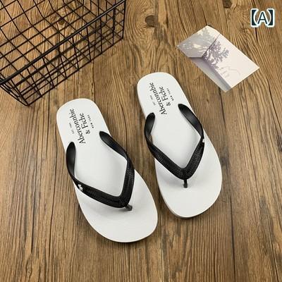 フロップ メンズ 夏用 軽量 学生用 ビーチ シューズ クラシック ベッカム アウトドアウェア 丈夫な サ..