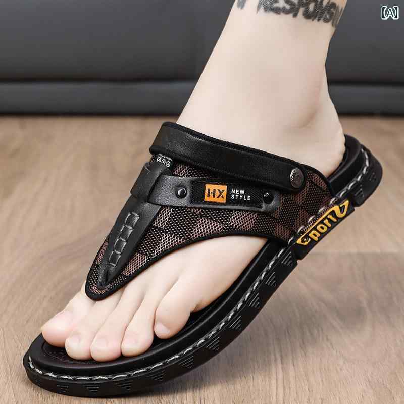メンズ ビーチ サンダル 夏 アウトドア スポーツ 運転 通勤に 適います ソールが 柔らかく 滑りにくく ..