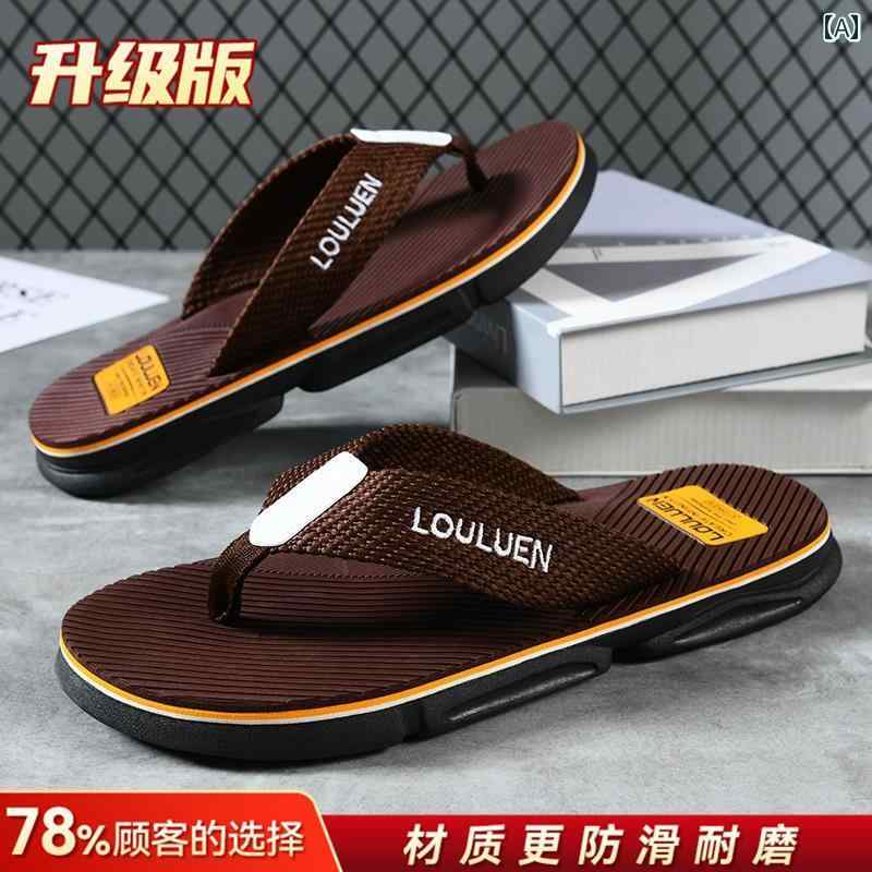 メンズ 2025年 夏 カジュアル ソフト ソール ビーチ スリッパ 滑り止め サンダル.カラフルカラーオシャ..