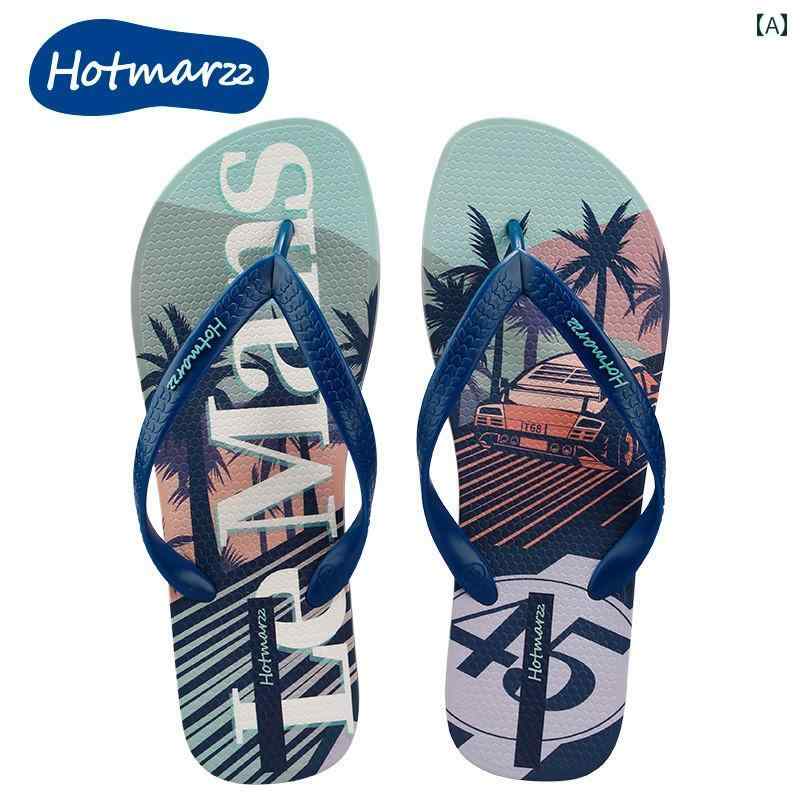 メンズ 夏用 アウターウェア 滑り止め・ 防臭 加工 ビーチ サンダル シューズ.カラフルカラーオシャレシンプルスタイル