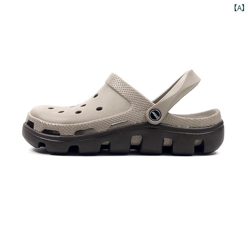 人生に 憧れる 穴の 靴の 男性用 ウェーディング 年 夏 アウトドアウェア つま先が 閉じた スリッパ ビーチ サンダルの.オシャレ