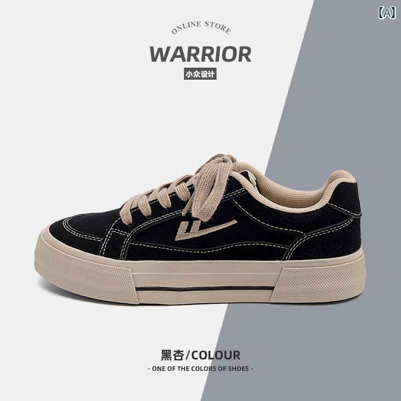 ブラック キャンバス シューズ メンズ 春秋 メンズシューズ レトロ カジュアル 厚底 スニーカー.カラフ..