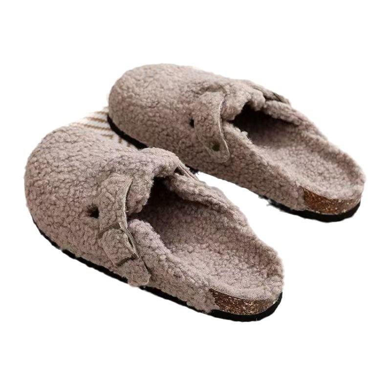 靴 レディース 秋冬 フラットシューズ 厚底 スリッポン ラウンドトゥ カジュアル 暖かい 防寒 女性 婦..