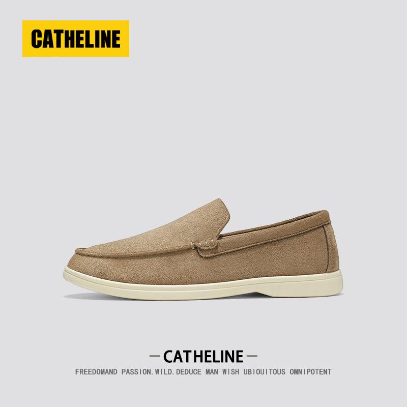 アメリカン CATheline スタイル メンズシューズ 秋 ローファー メンズ スエード カジュアル スリッポン モカシン.オシャレ