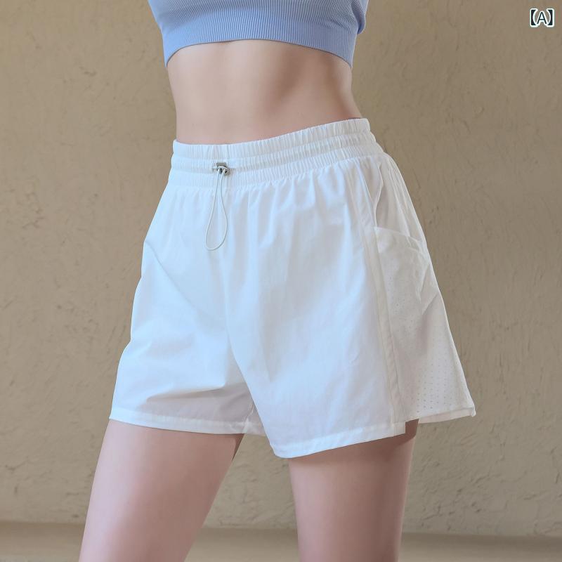 偽の 2つの ヨガの 半 ズボンの 女性は ゆったり いて 薄手 通気性が あります(x2)