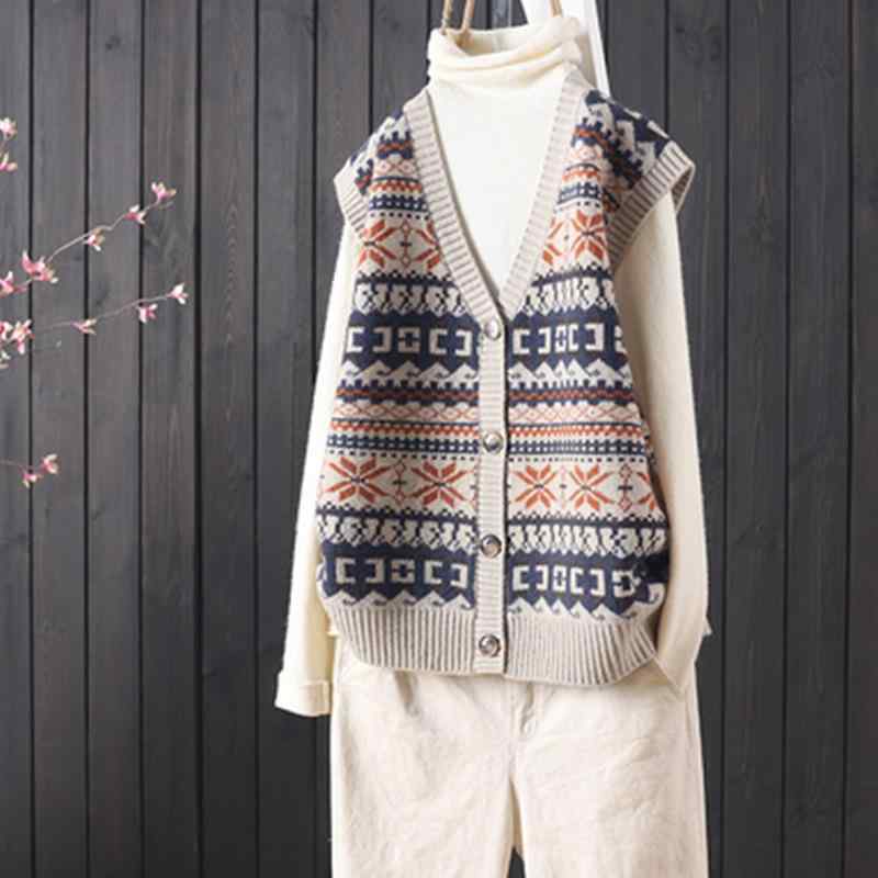 ニット ベスト レディース Vネック ゆったり かわいい 秋冬 あったか 暖かい ウールライク 無地 ミドル丈 きれいめ オフィスカジュアル 通勤 ベージュ 紺